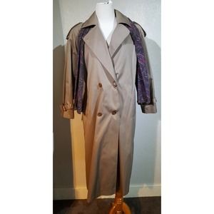 Worthington Tan Khaki Thermolite Trench Coat  8 P